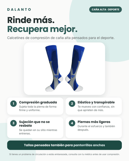 Calcetines de Compresión Altos Deportivos
