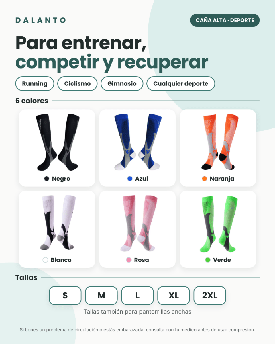 Calcetines de Compresión Altos Deportivos