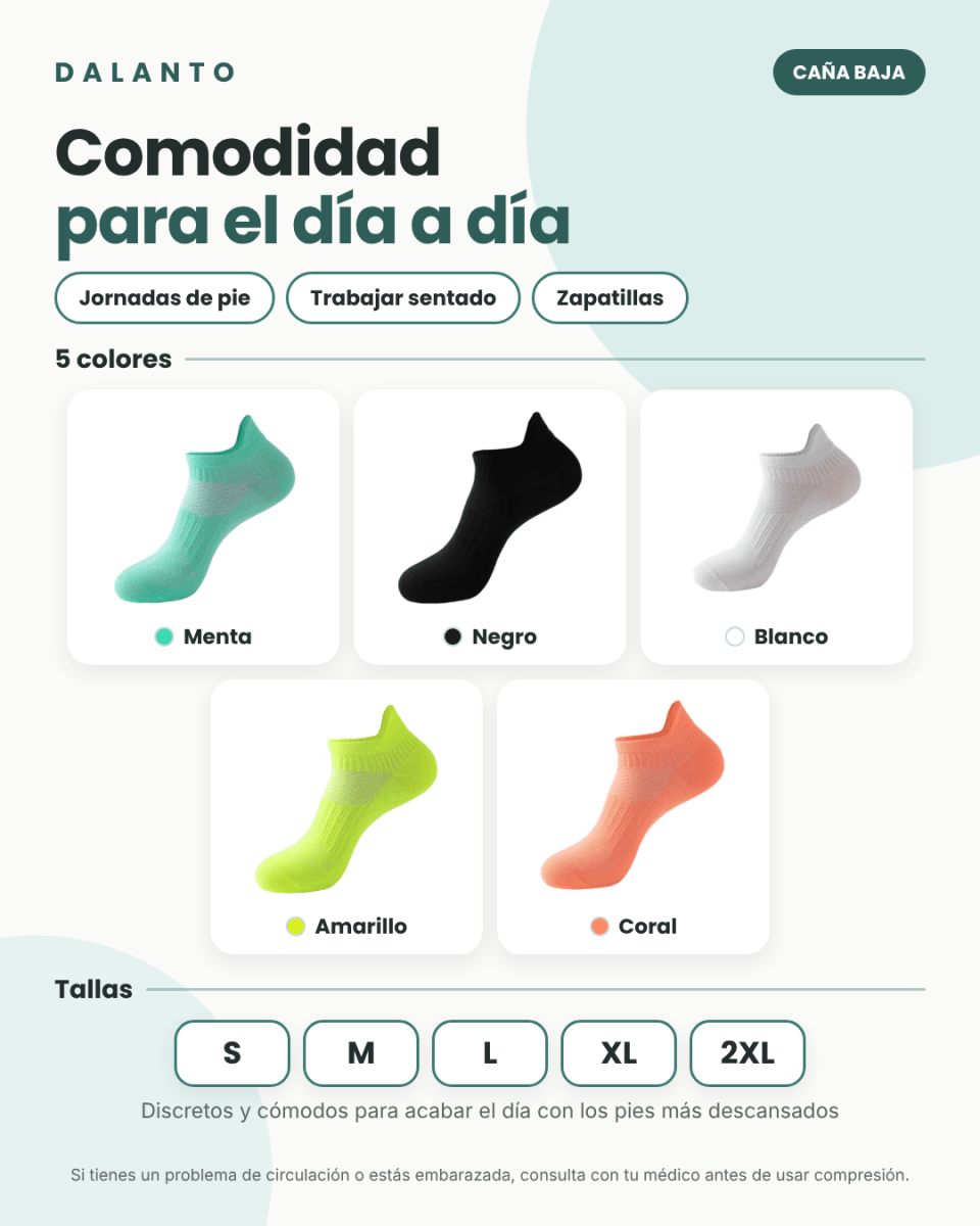 Calcetines de Compresión Bajos